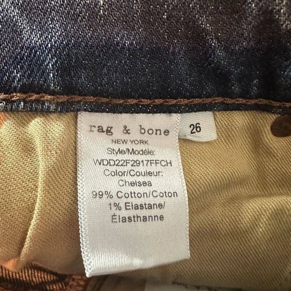 Rag & Bone Casey High Rise Ankle Comfort Stretch Flare Jeans Chelsea Size 26 - Picture 3 of 12